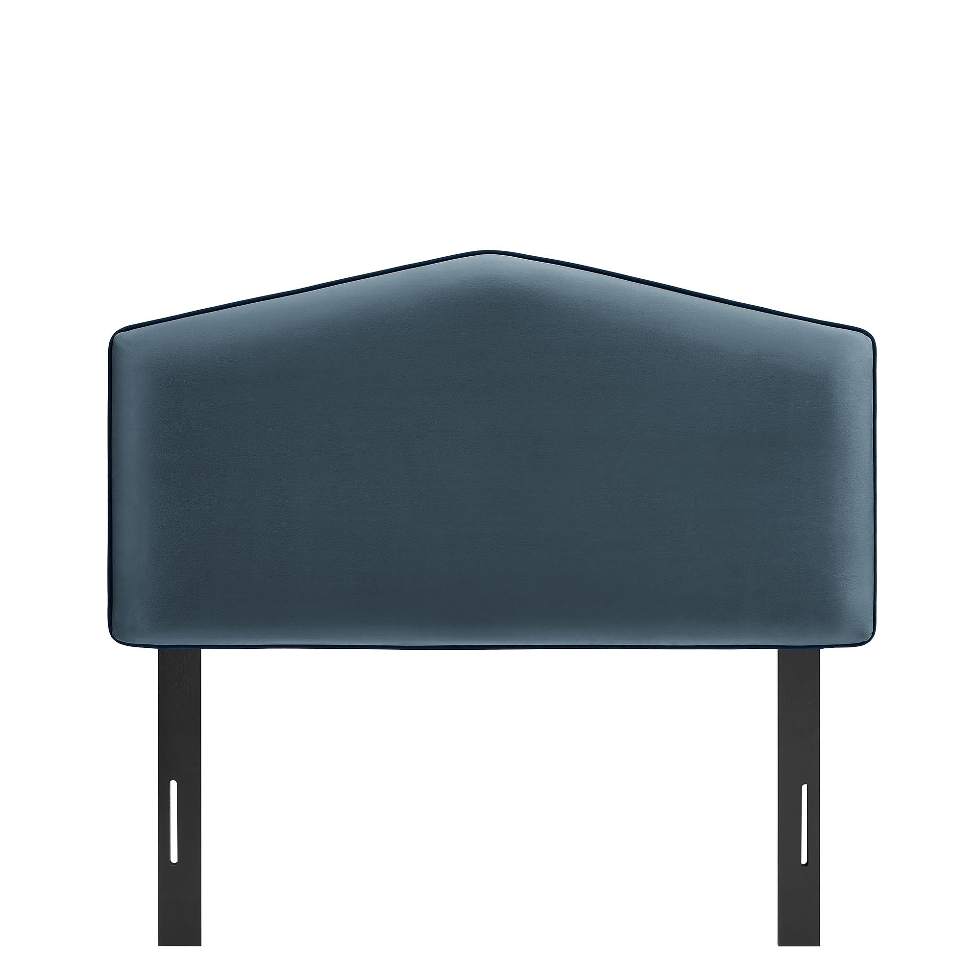 Cosette Performance Velvet Twin Size Headboard, Cadet Blue