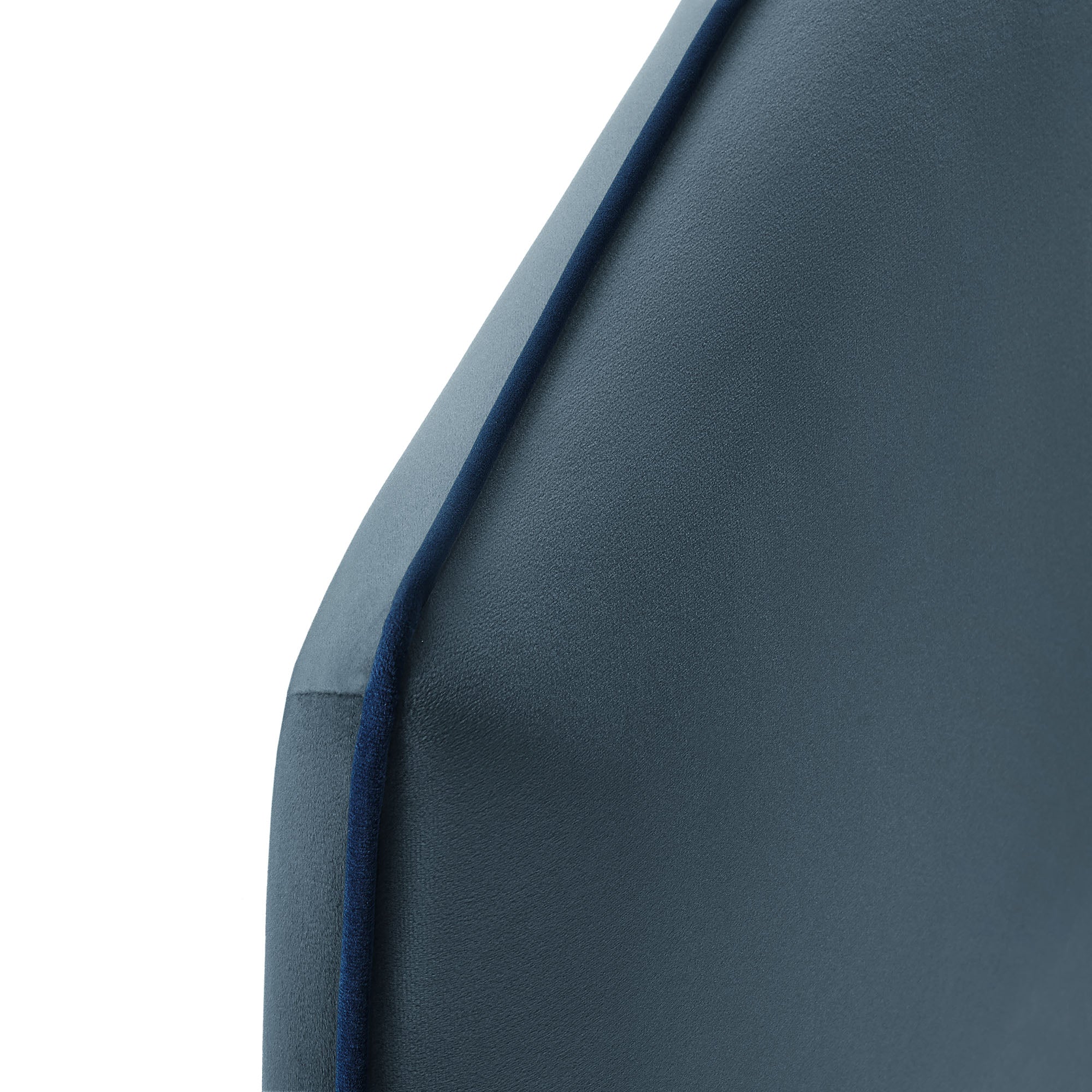 Cosette Performance Velvet Twin Size Headboard, Cadet Blue