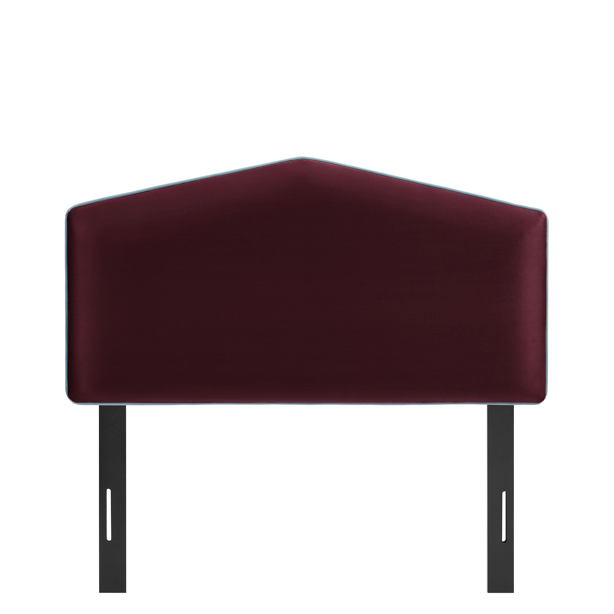 Cosette Performance Velvet Twin Size Headboard, Mulberry