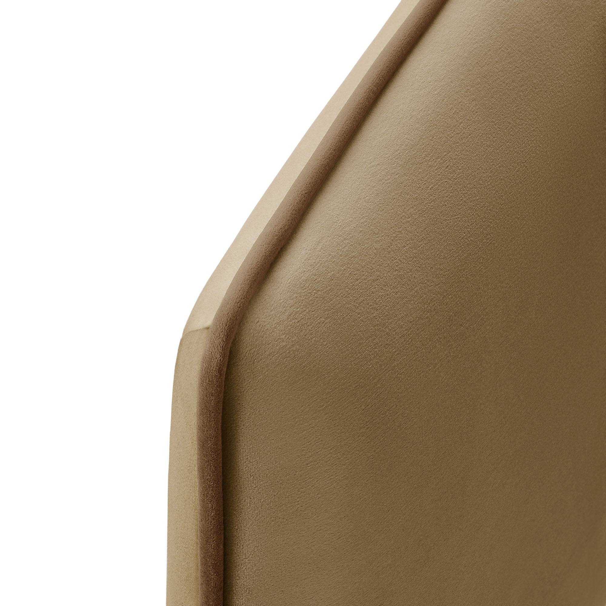 Cosette Performance Velvet Twin Size Headboard, Taupe