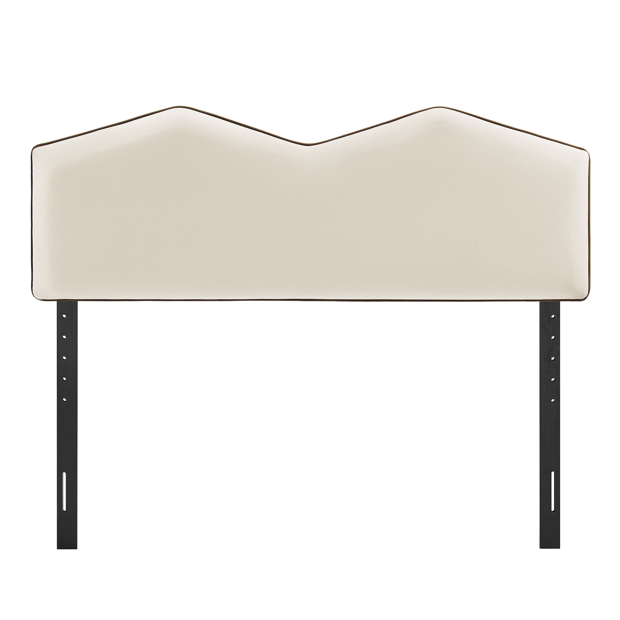 Cosette Performance Velvet Queen Size Headboard, Alabaster