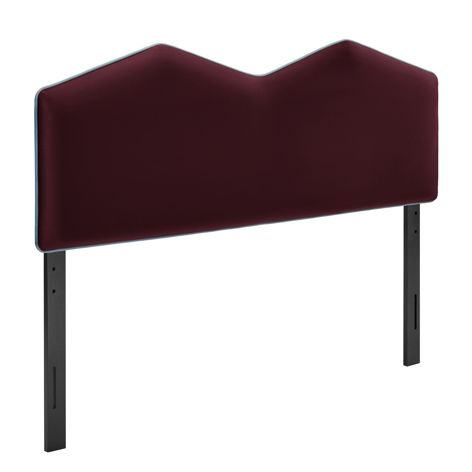 Cosette Performance Velvet Queen Size Headboard, Mulberry