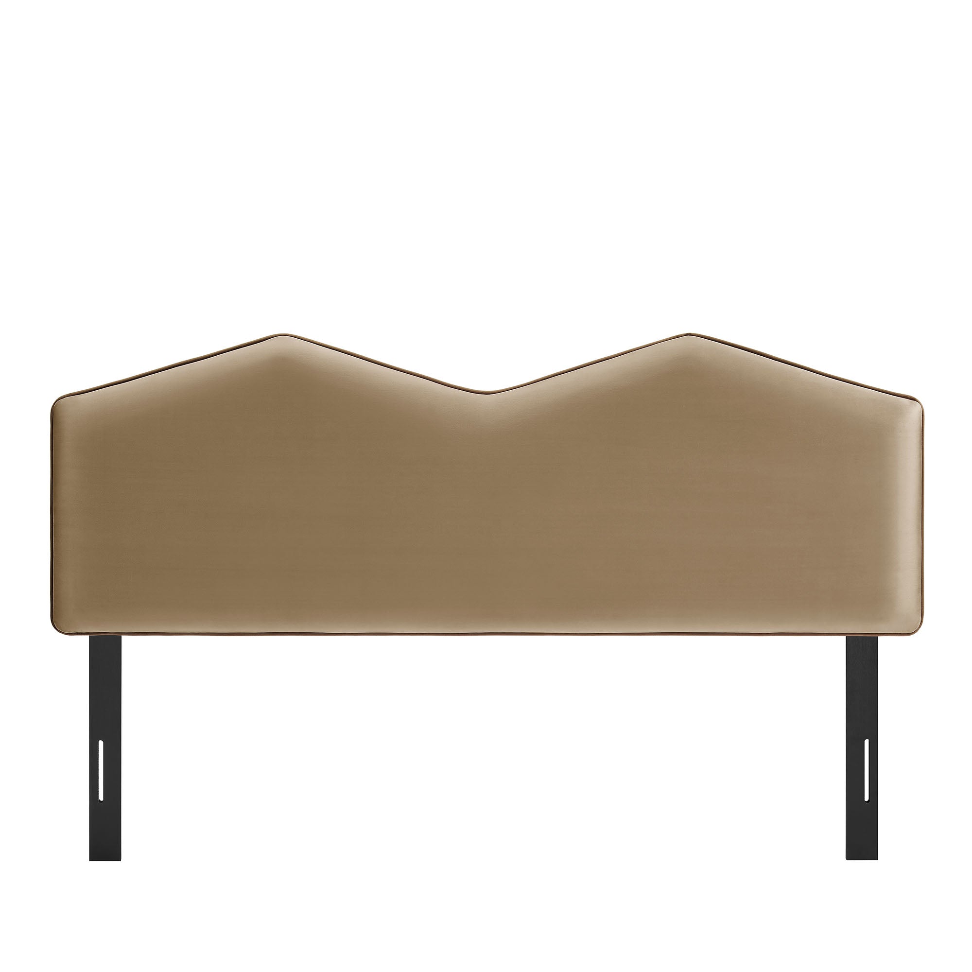 Cosette Performance Velvet Queen Size Headboard, Taupe