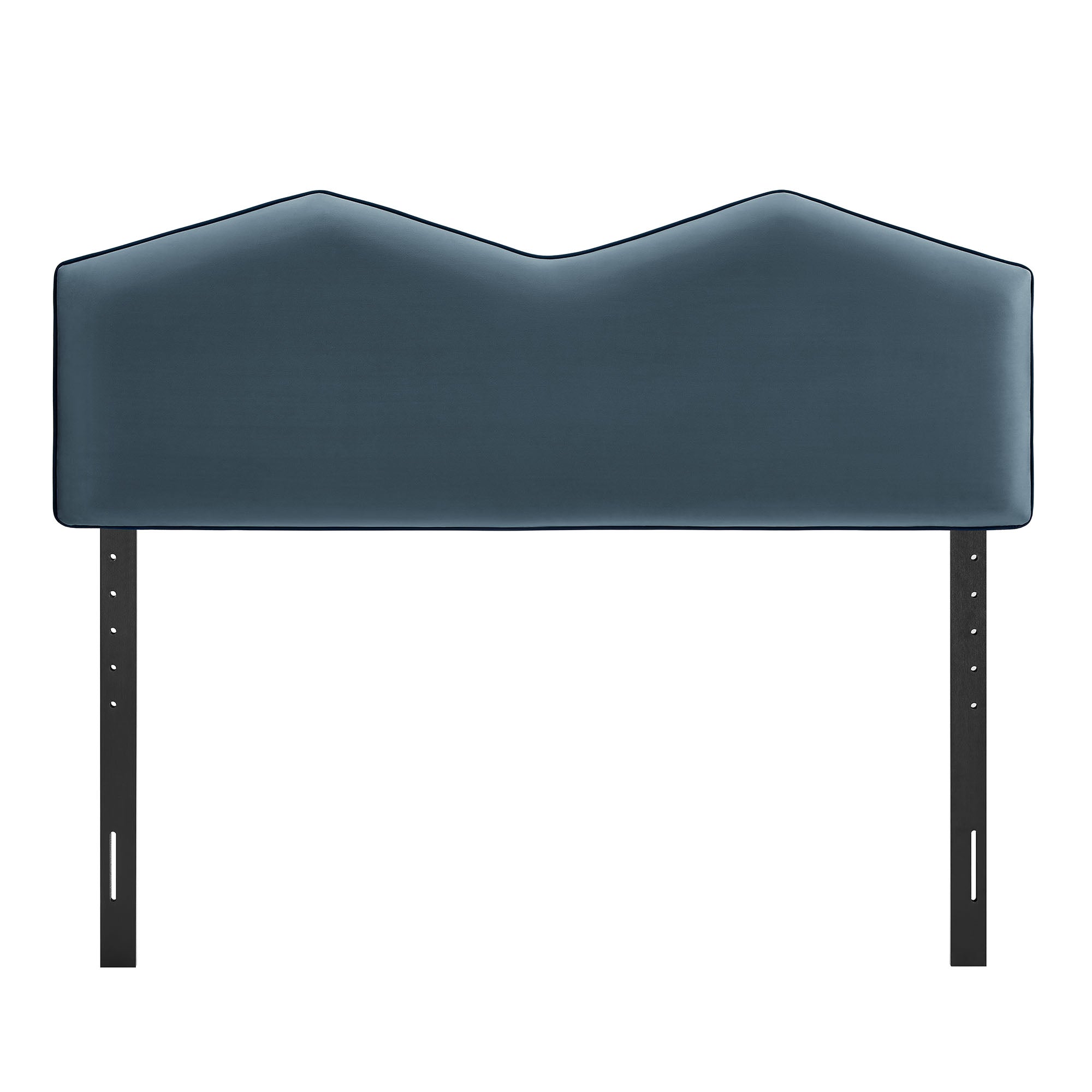 Cosette Performance Velvet King Size Headboard, Cadet Blue