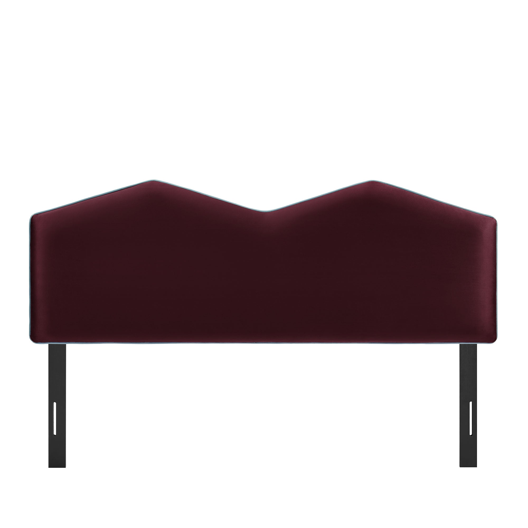 Cosette Performance Velvet King Size Headboard, Mulberry