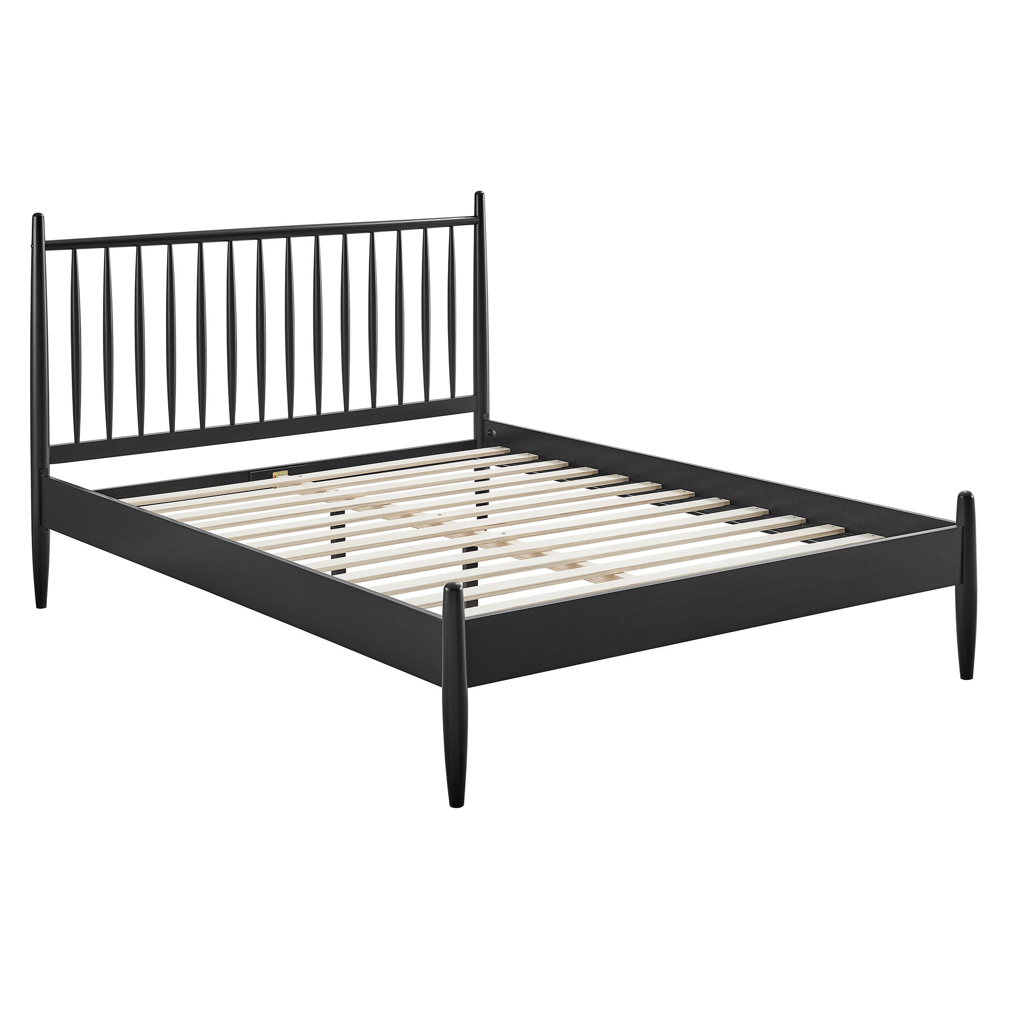 Zane Full Size Spindle Bed Frame, Black