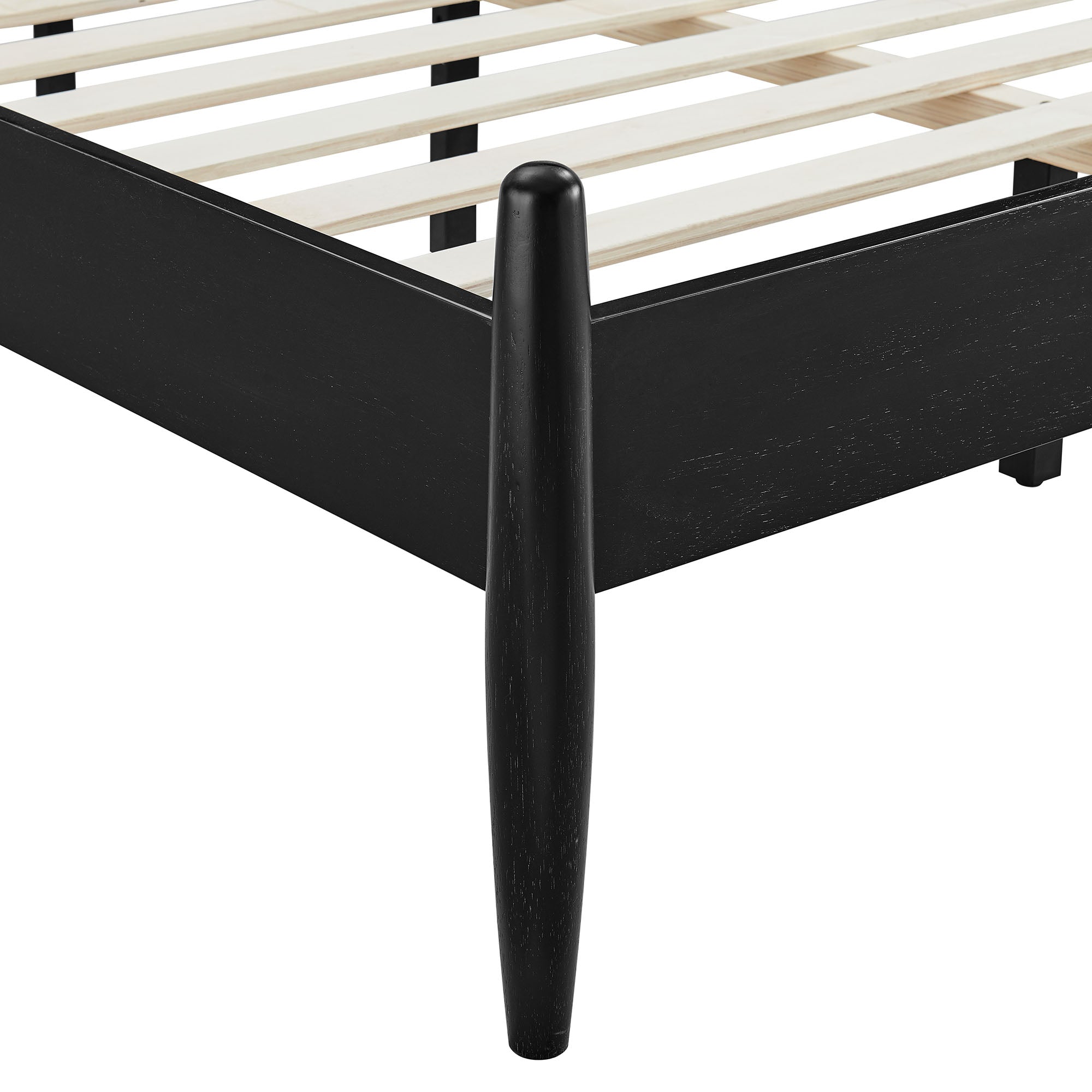 Zane Full Size Spindle Bed Frame, Black