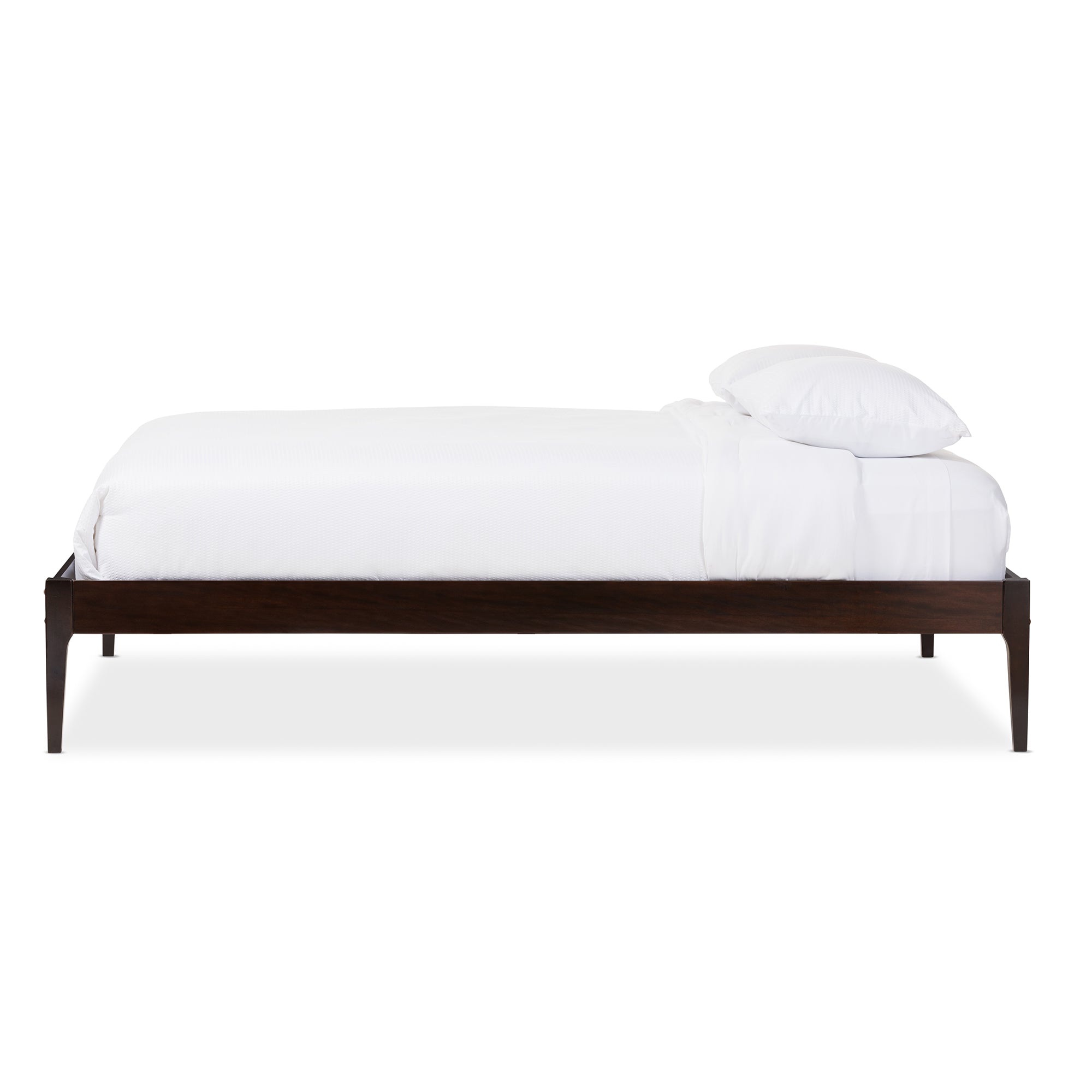 Bentley Cappuccino Finishing Solid Wood Queen Size Bed Frame