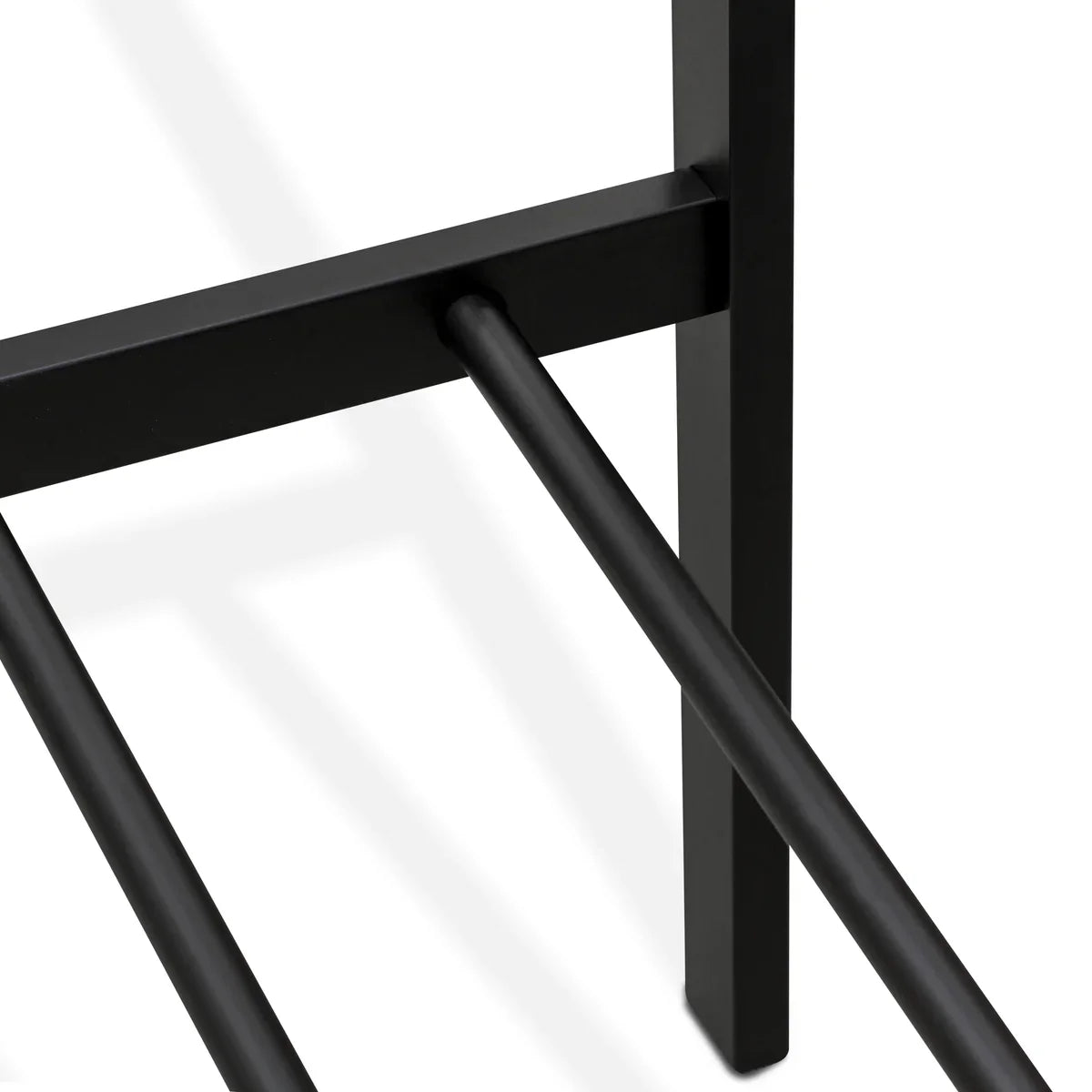 Quinten Tyler Collection Queen Black Powder Coated Platform Bed  Metal Frame with Storage Space