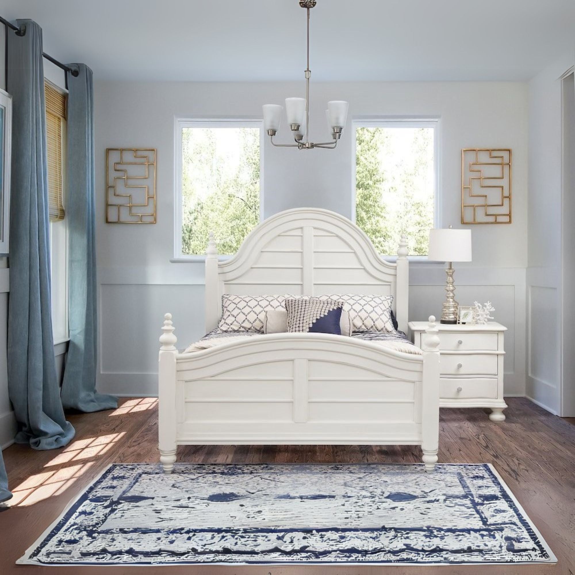 Rodanthe Queen Panel Bed - Dove White