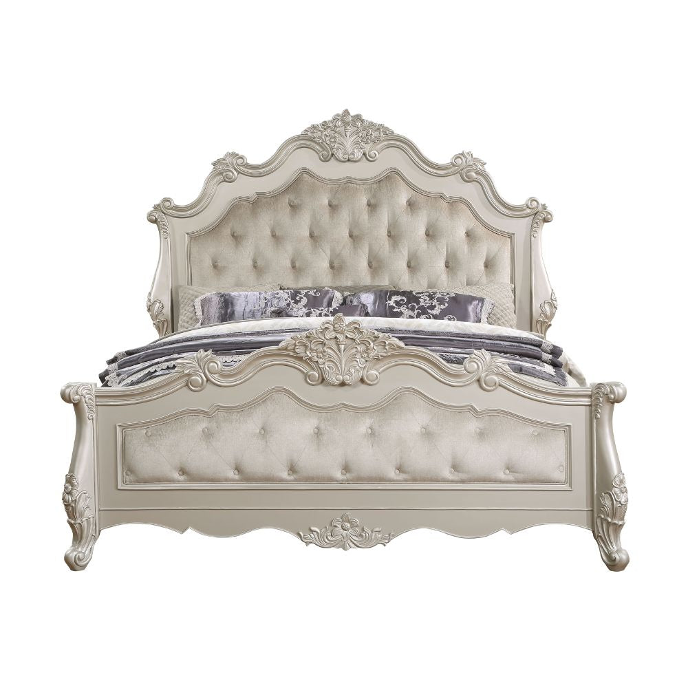 Bently Eastern King Bed, Champagne Finsih