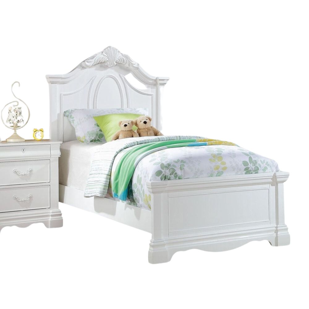 Estrella Twin Bed, White