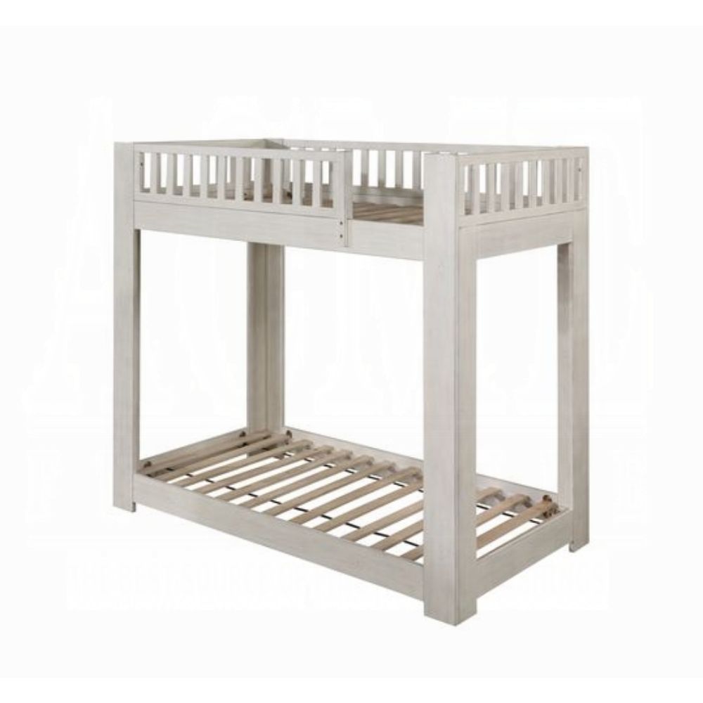 Cedro Bunk Bed (T/T), Weathered White Finish