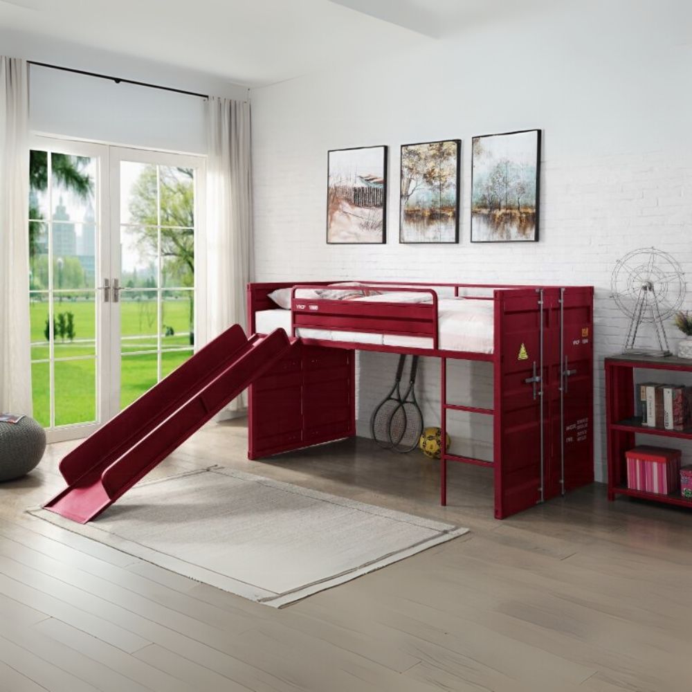 Cargo  Teenager Twin Loft Bed w/Slide