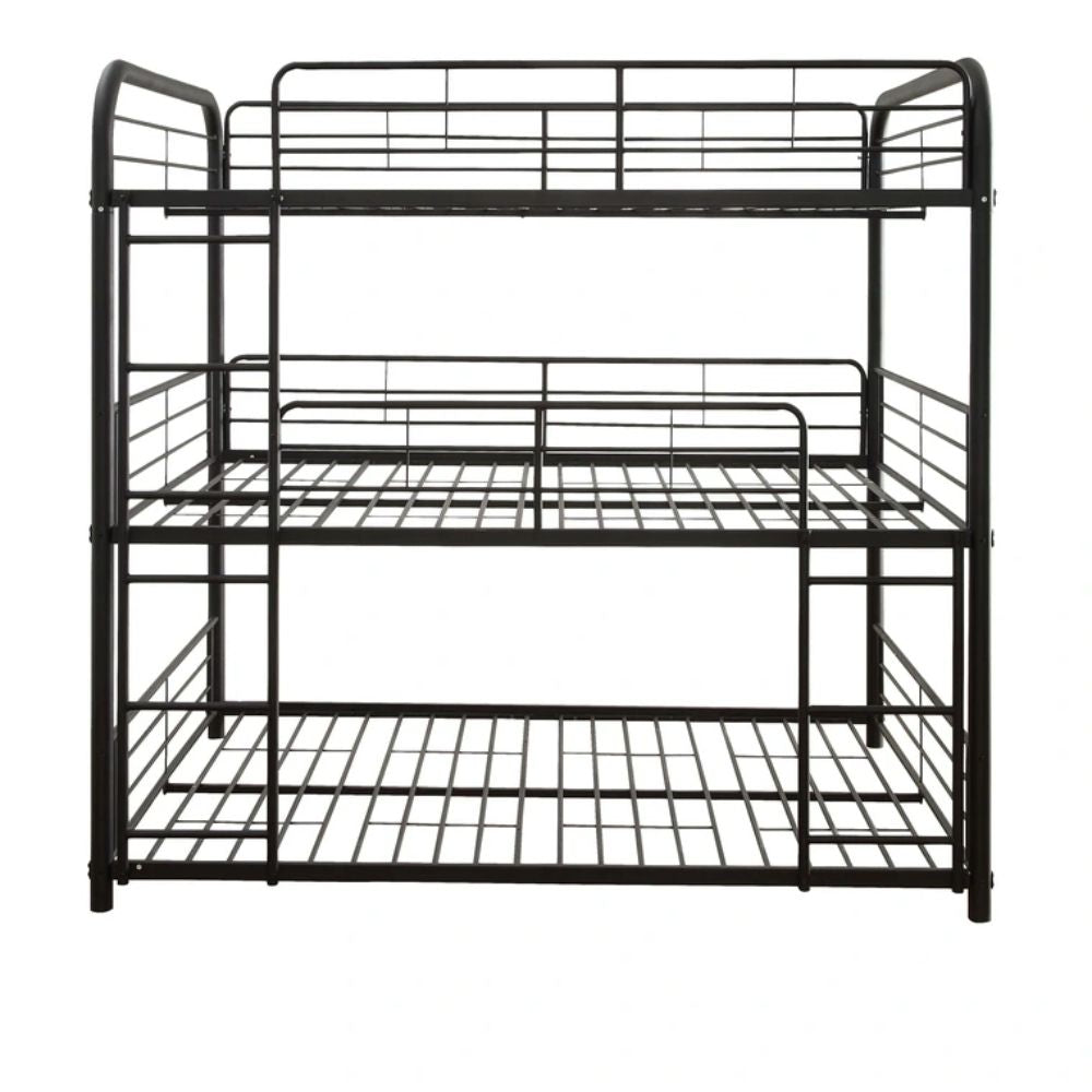 Cairo Triple Bunk Bed (F/F/F), Sandy Black