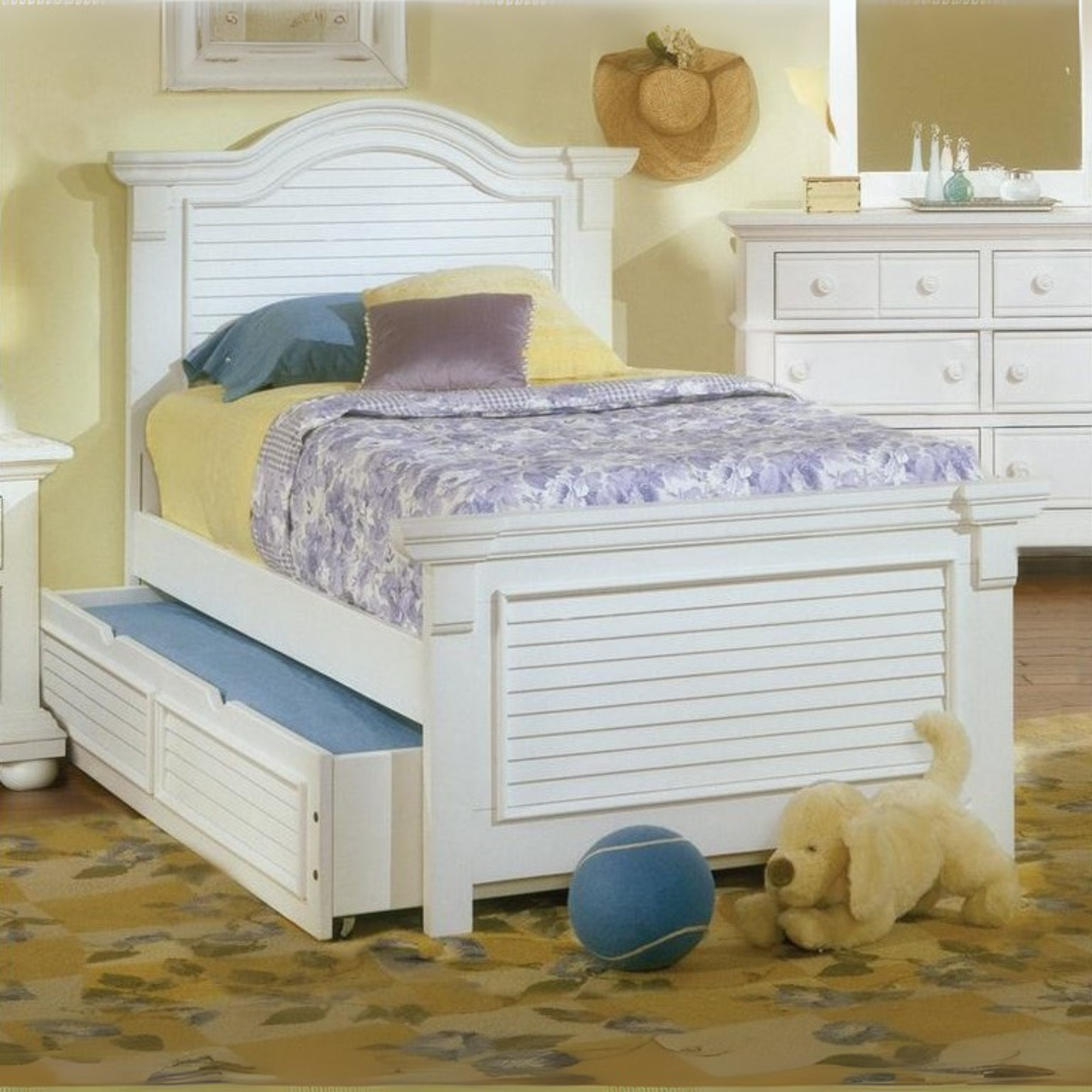 Cottage Traditions Twin Bed - White Cottage