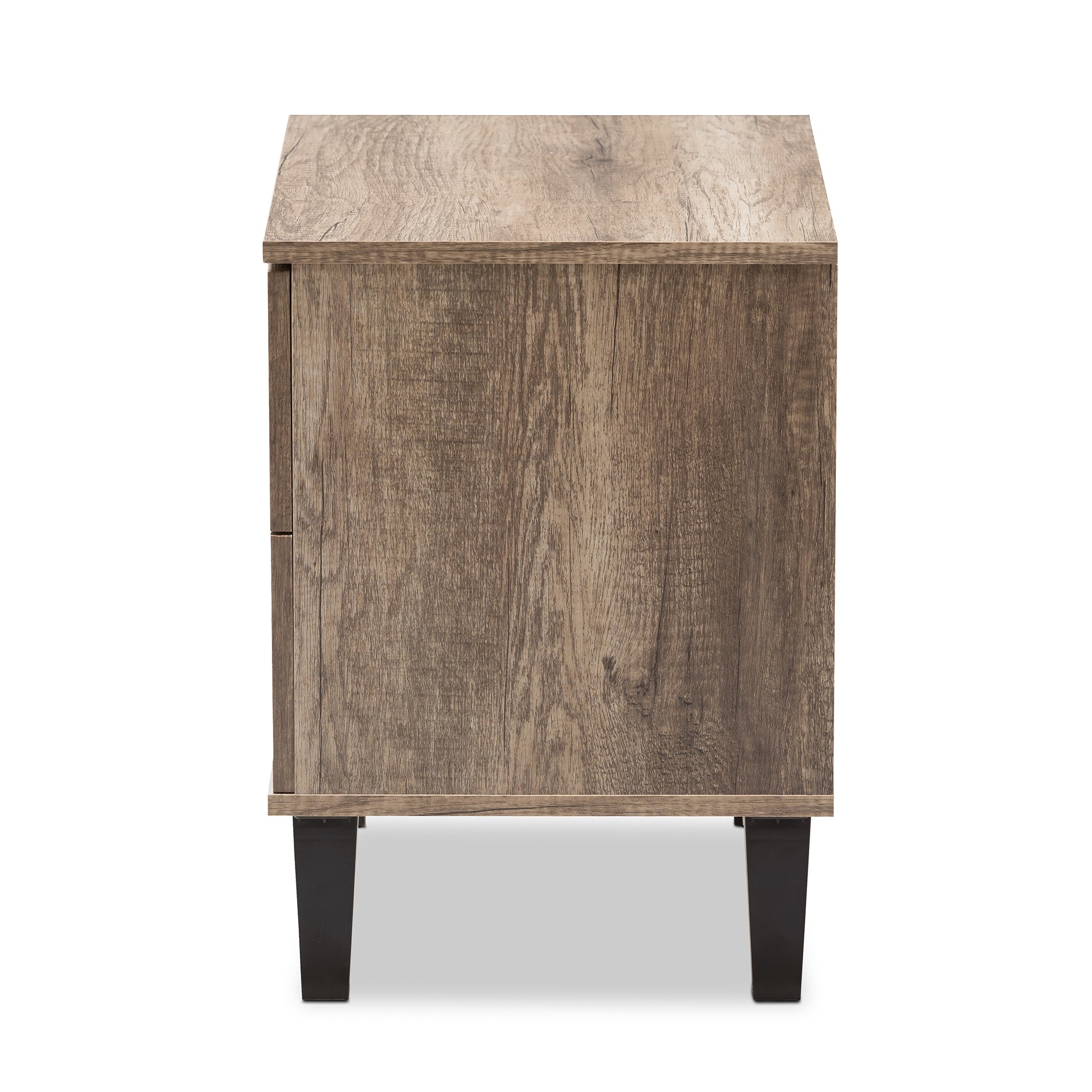 Swanson Modern and Contemporary Light Brown Wood 2-Drawer Nightstand