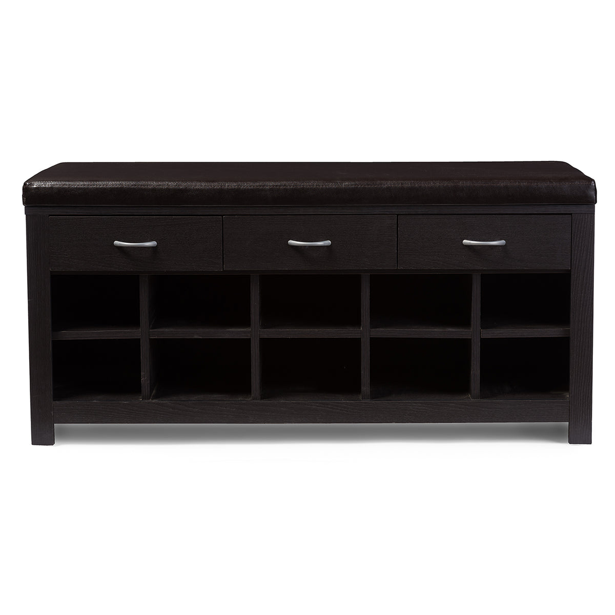 Espresso Entryway Bench