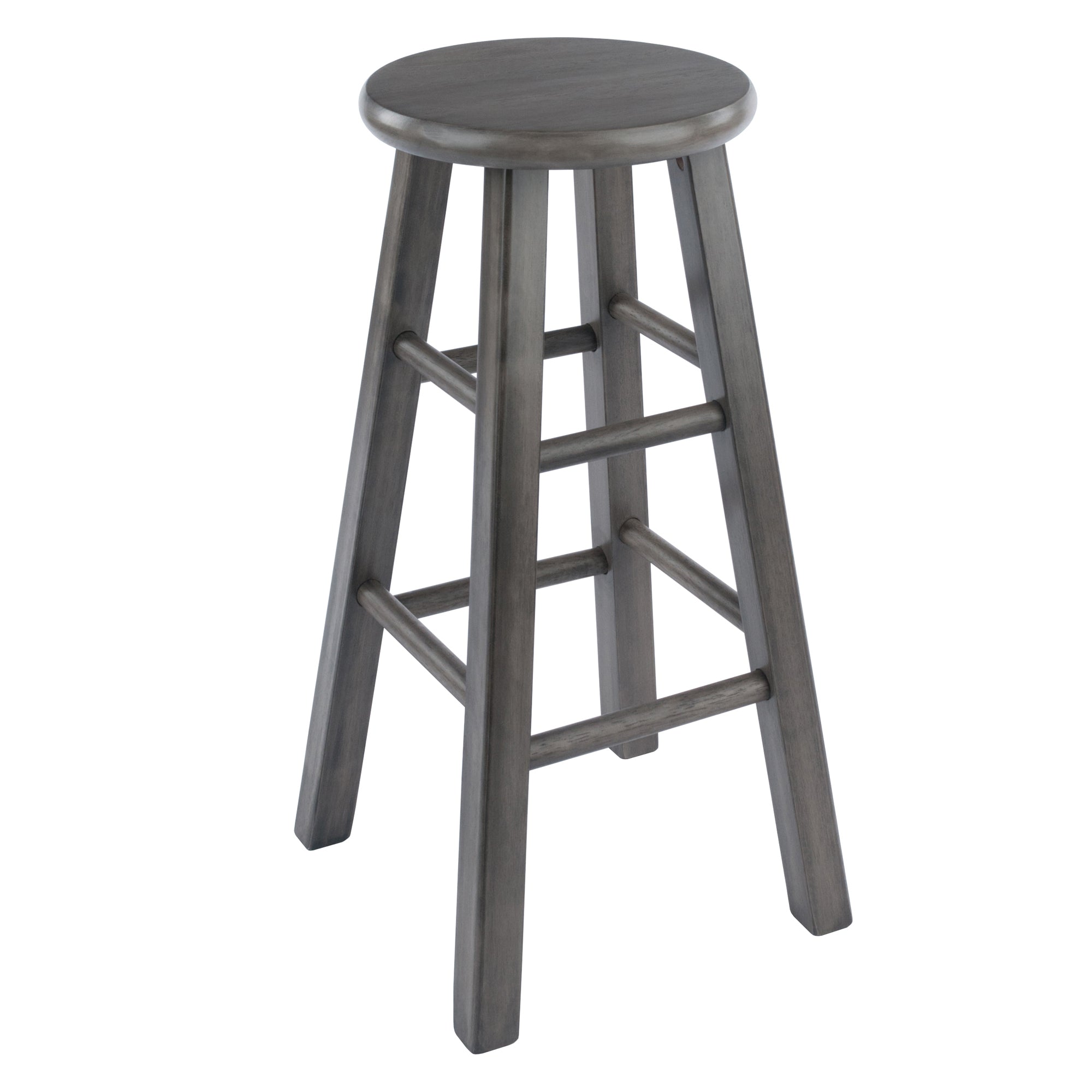 Ivy Square Leg Counter Stool, Rustic Gray