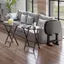 Corbett 5-Pc Oversized Snack Table Set, Coffee