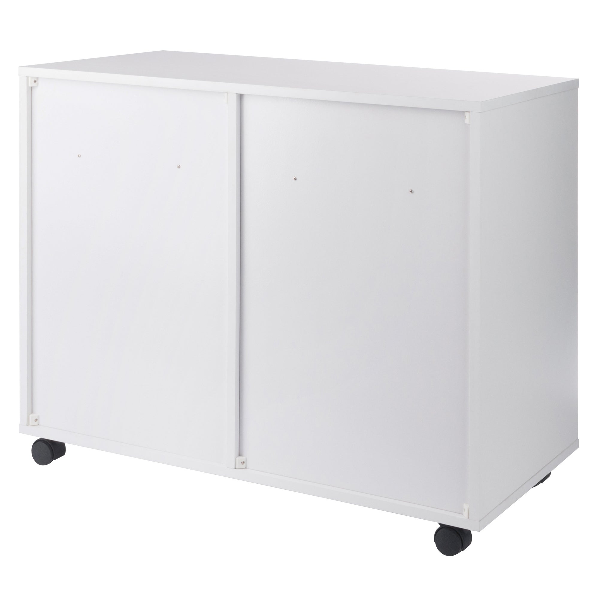 Halifax Bins & Drawers Multi-Storage Wide Mobile Cabinet, White