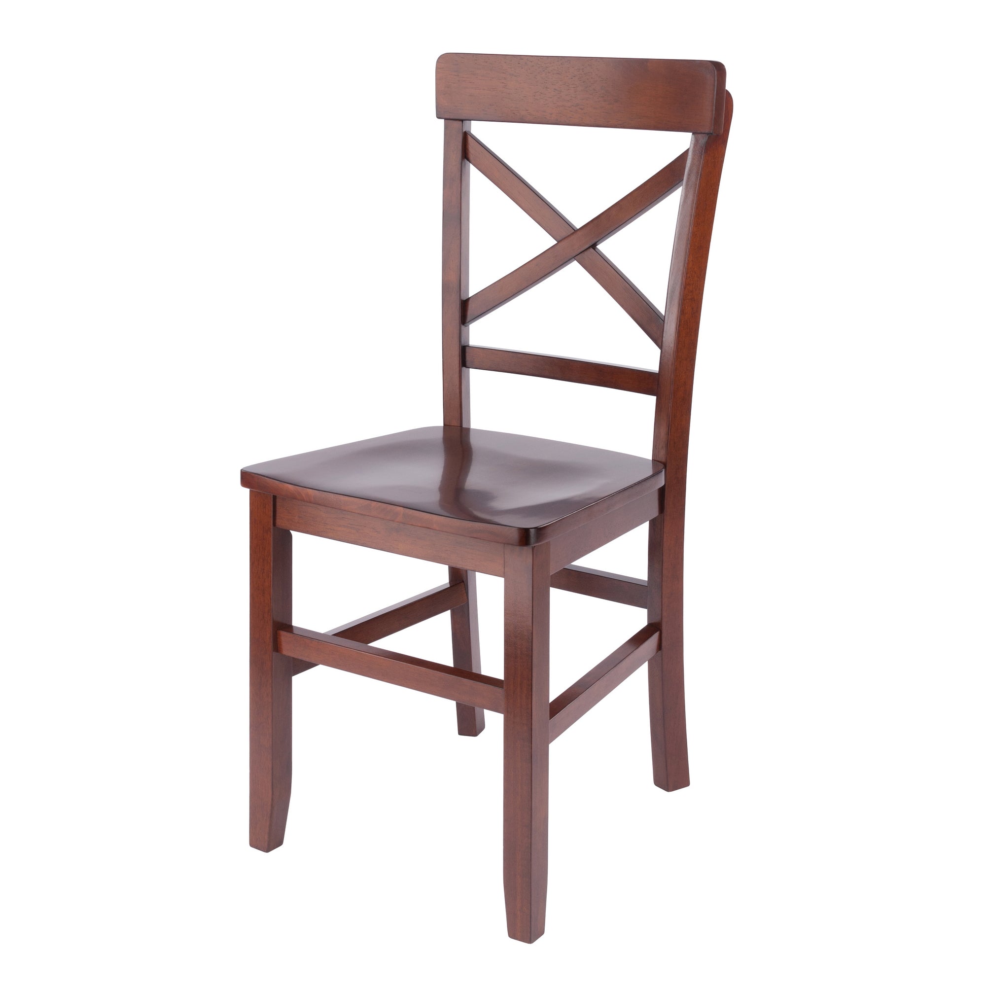 Xenia 2-Pc Set X-Back Chairs, Walnut
