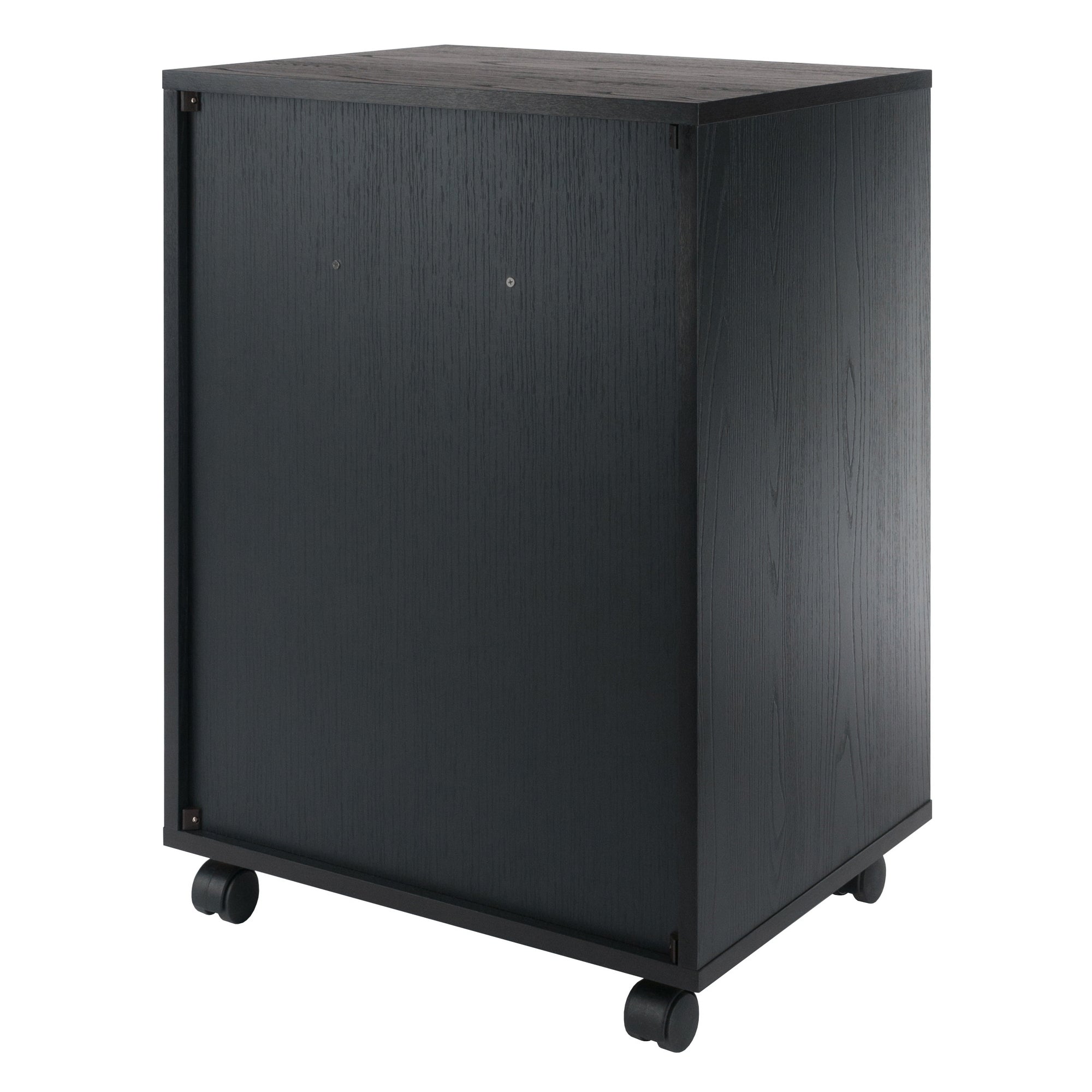 Halifax Bins & Drawers Storage Mobile Cabinet, Black