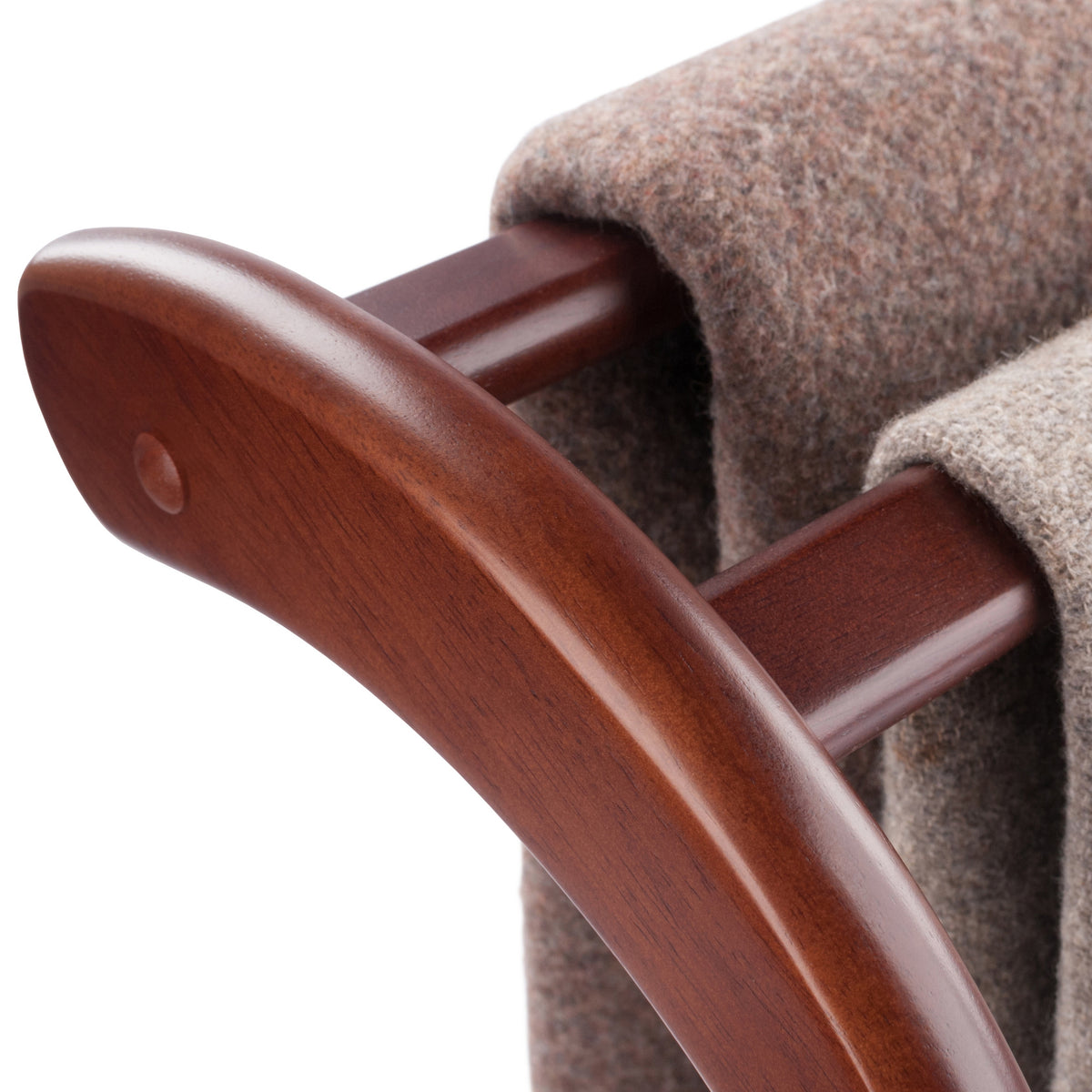 Bella Blanket Rack, Walnut Finish
