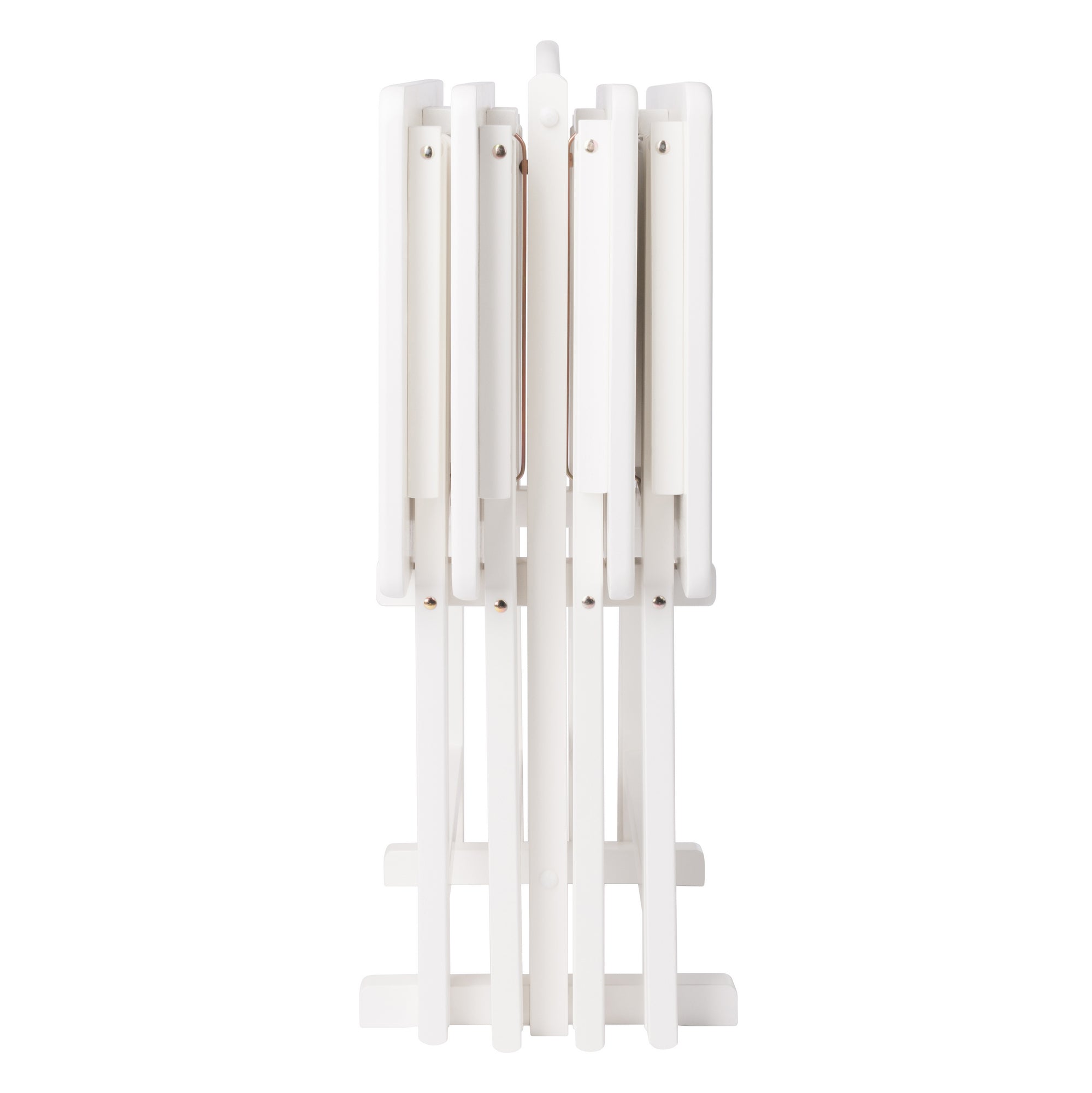 Alex 5-Pc Snack Table Set, White