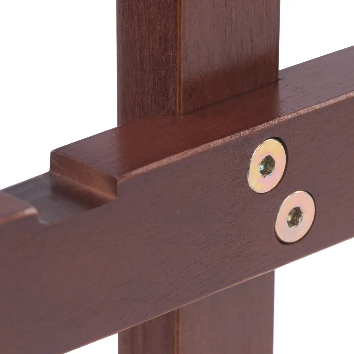 Riley Snack Table Rack, Walnut Finish