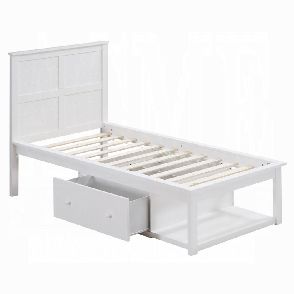 Iolanda Twin Bed, White Finish