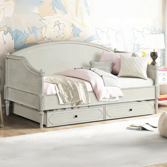 Lucien Daybed (Full), Antique White Finish