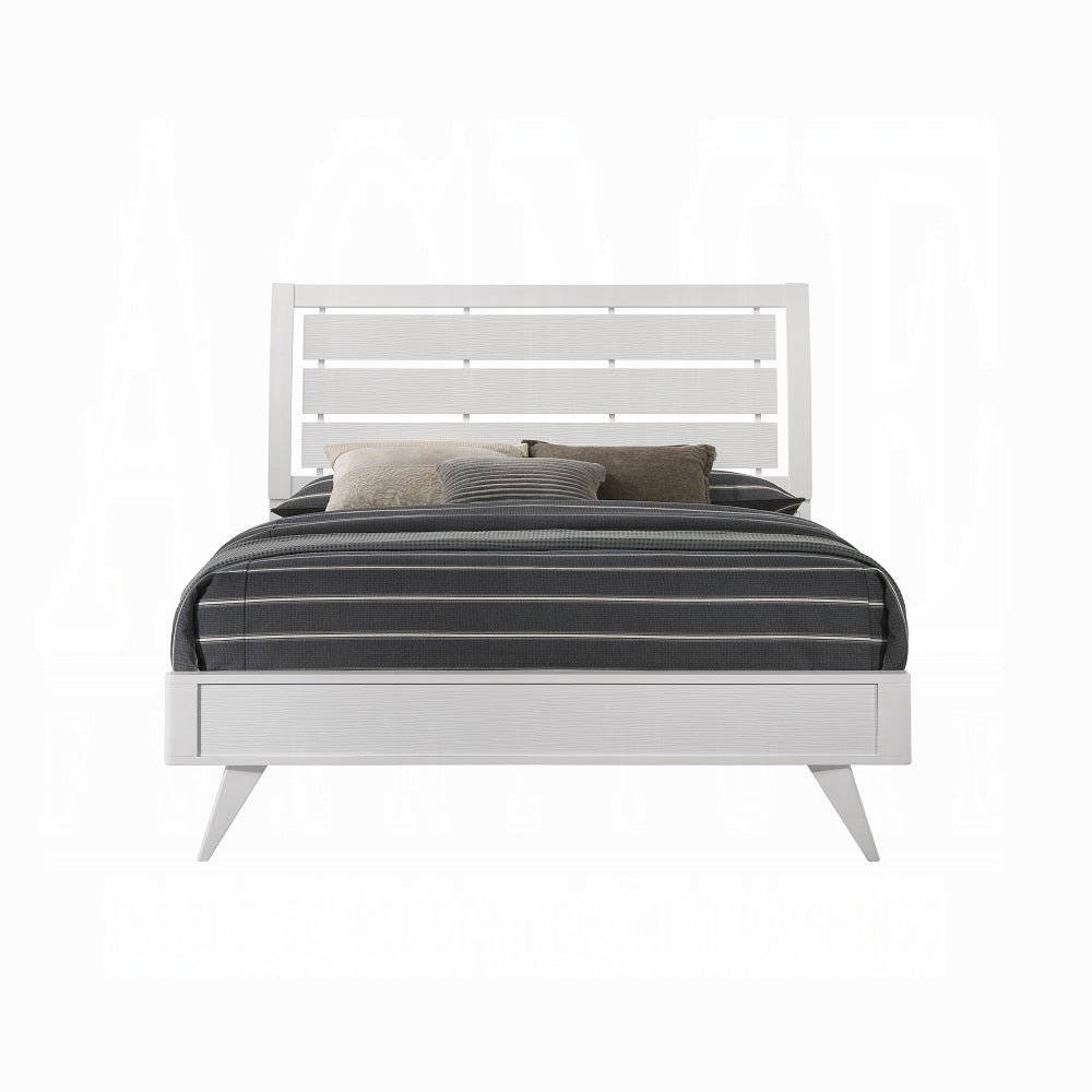 Cerys Queen Bed, White Finish