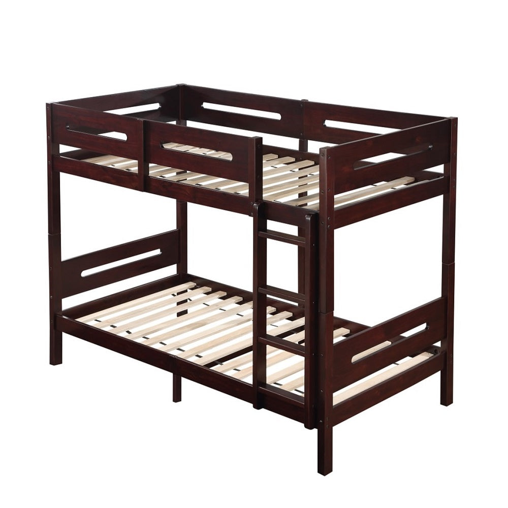 Nissa Bunk Bed (T/T), Espresso Finish