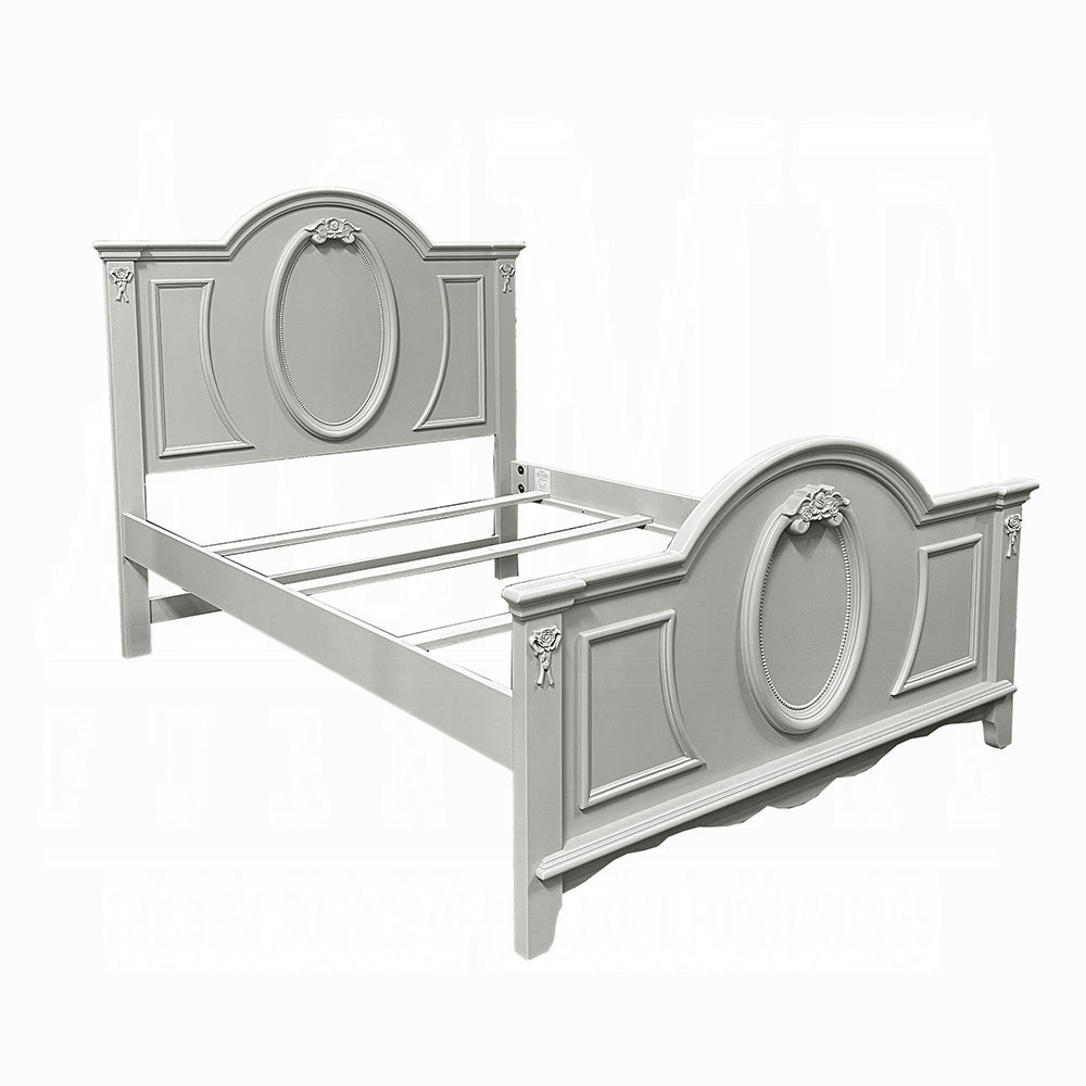 Flora Twin Bed , Gray Finish