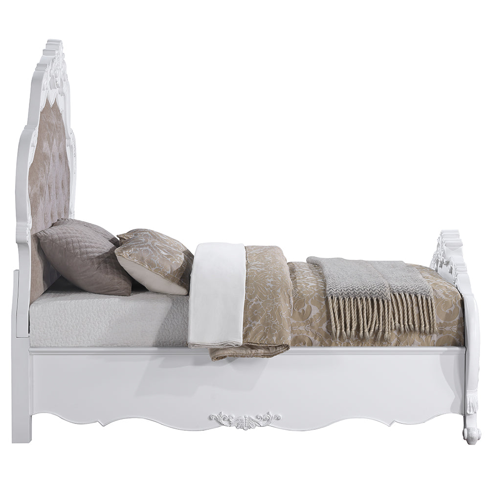 Latisha Queen Bed, White Finish