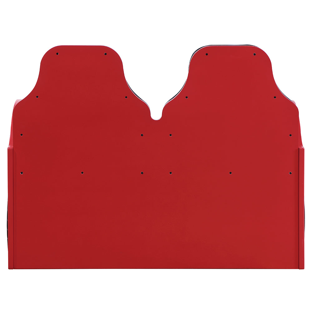 Colen Car Bed (Twin), Red Finish