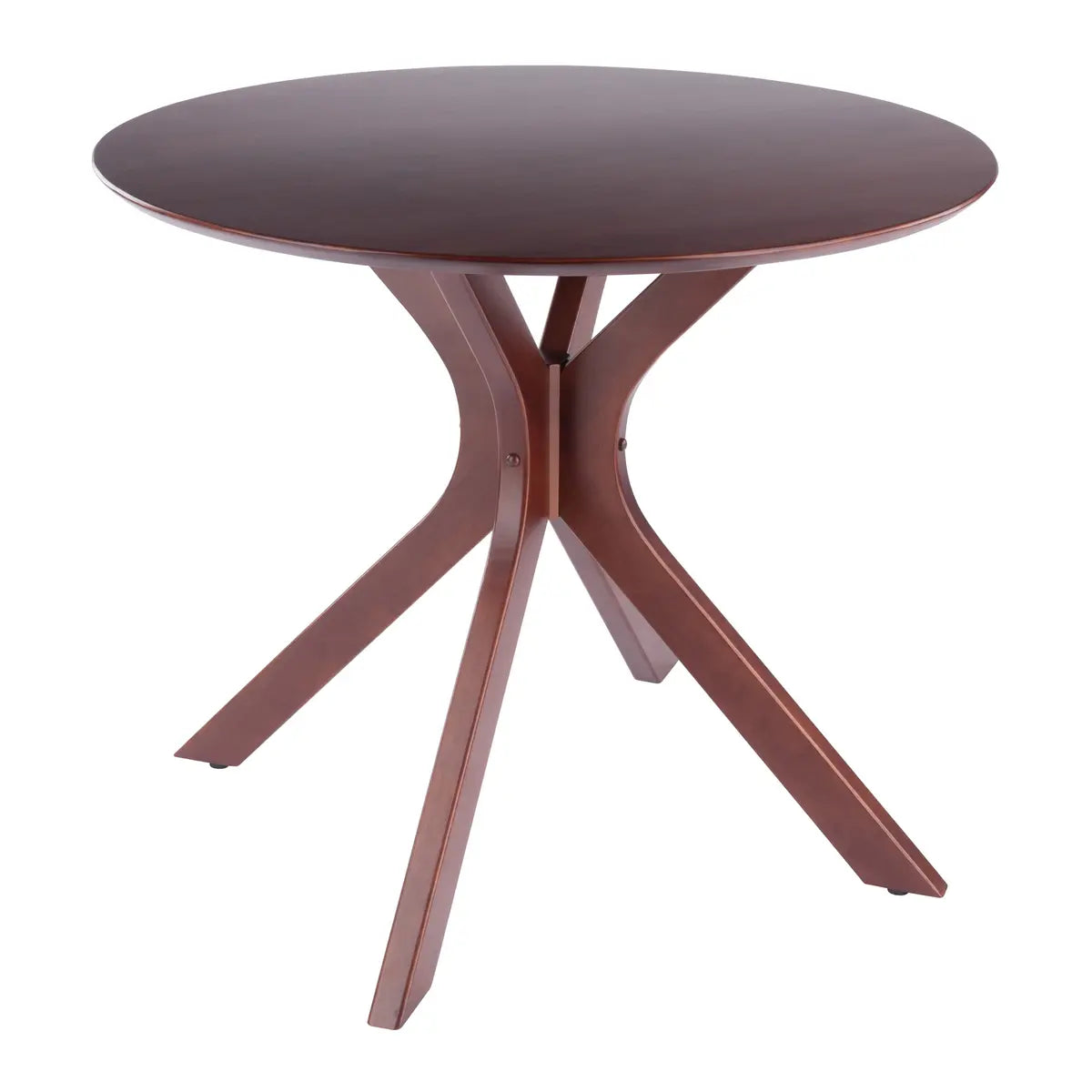Lexa Dining Table with Splayed Legs, Walnut Finish