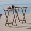 Alex 2-Pc Snack Tables, Oyster Gray
