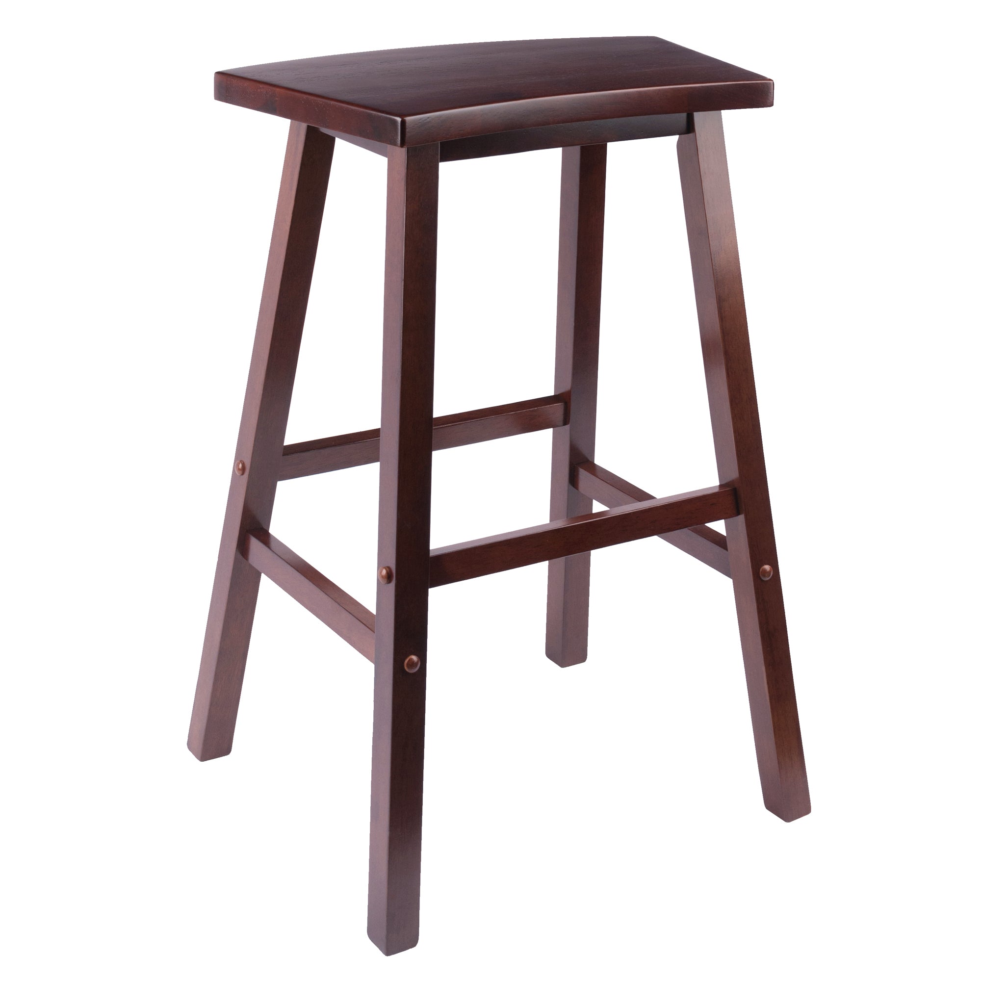 Katashi Fan Shape Bar Stool, Walnut