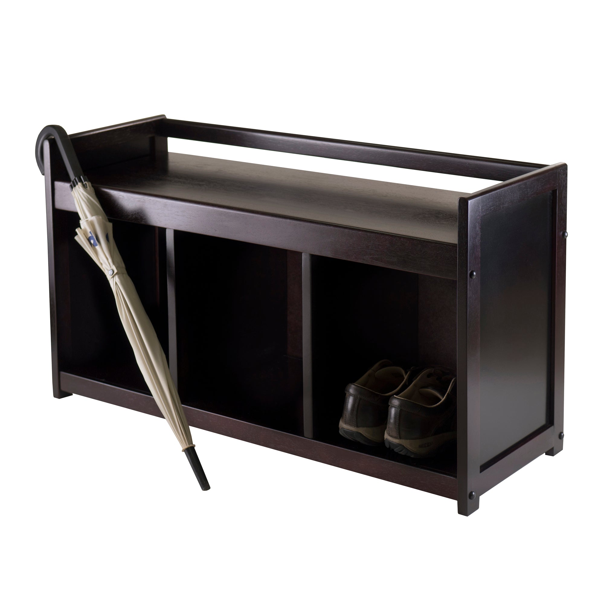 Addison Entryway Storage Bench, Espresso