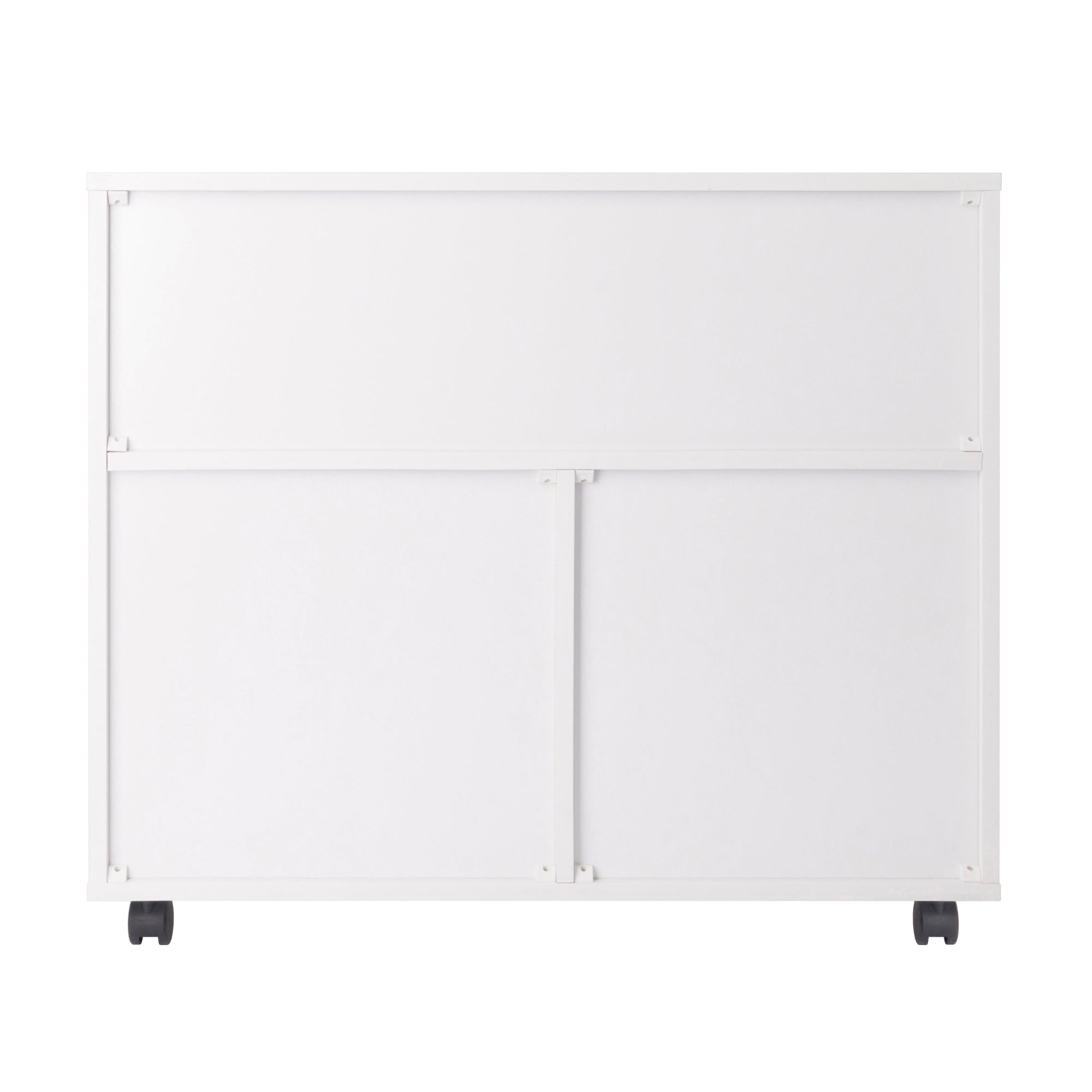 Halifax 3-Section Multi-Storage Mobile Cabinet, White