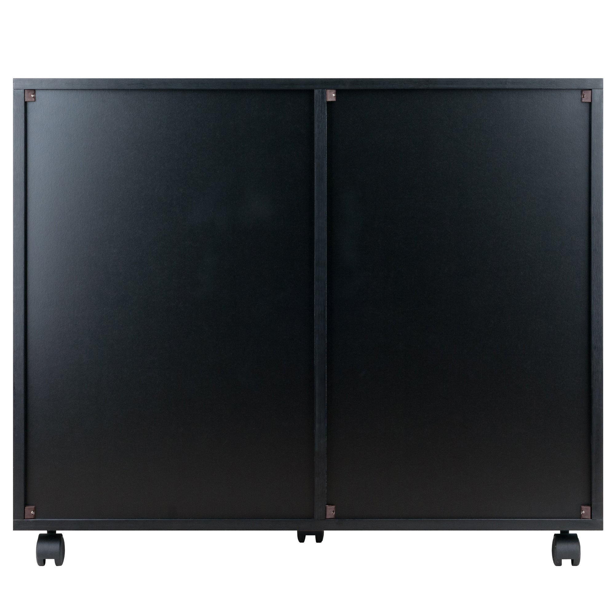 Halifax 5-Drawer, Side Storage Mobile Cabinet, Black