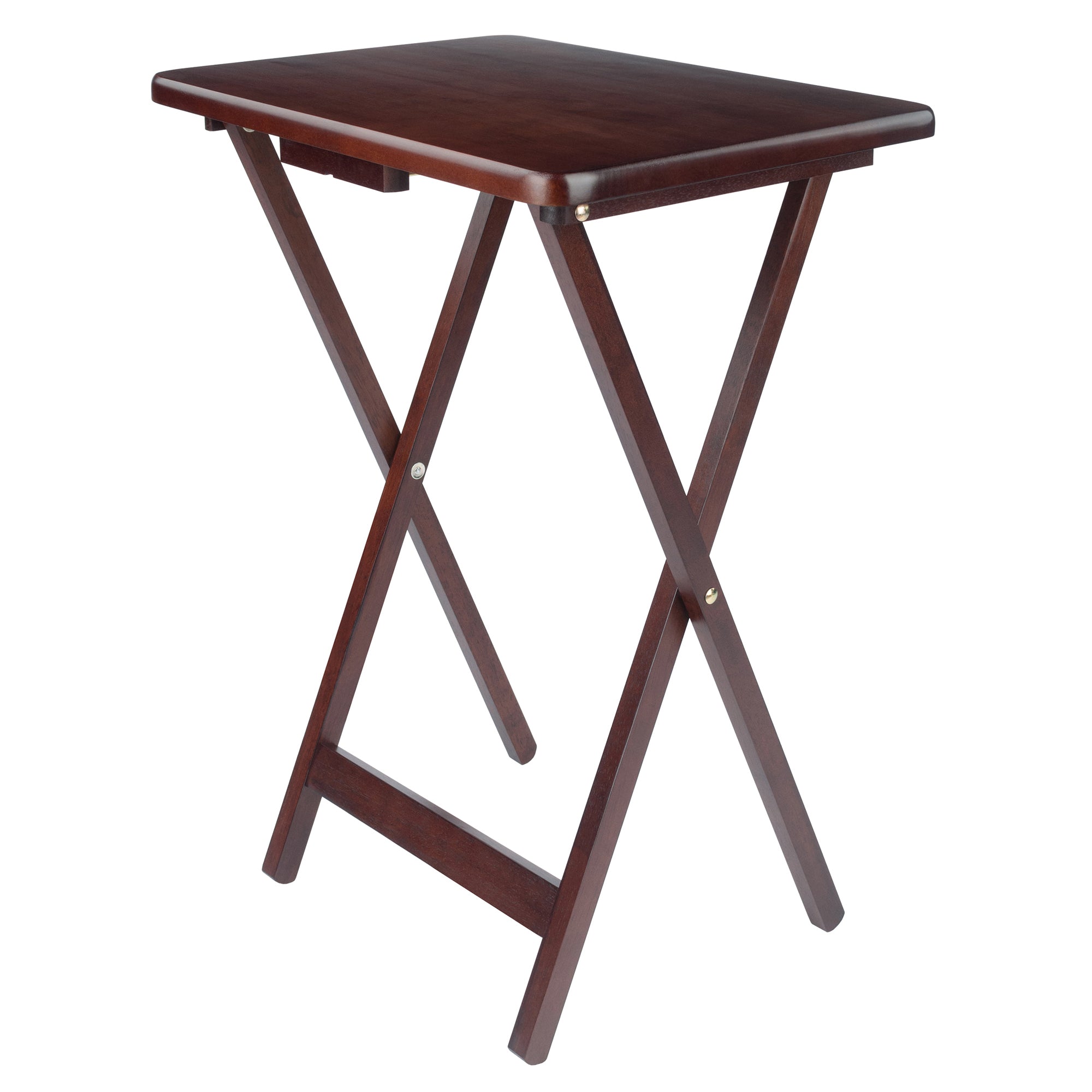 Alex 4-Pc Snack Tables, Walnut