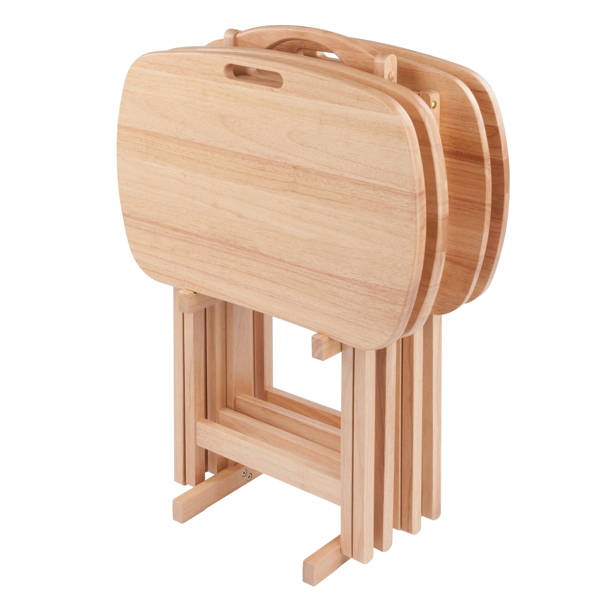 Lucca 5-pc Snack Table Set, Natural