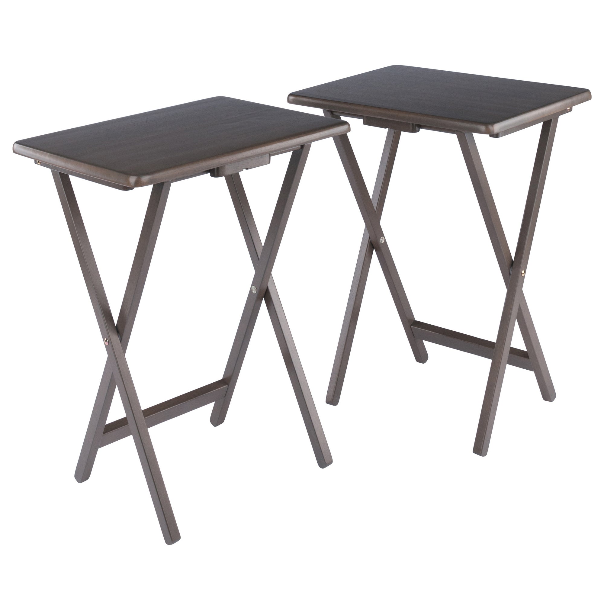 Alex 2-Pc Snack Tables, Oyster Gray