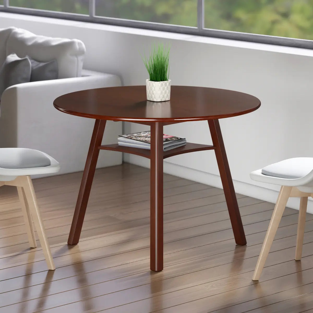 Marbelle Double Drop Leaf Dining Table, Walnut
