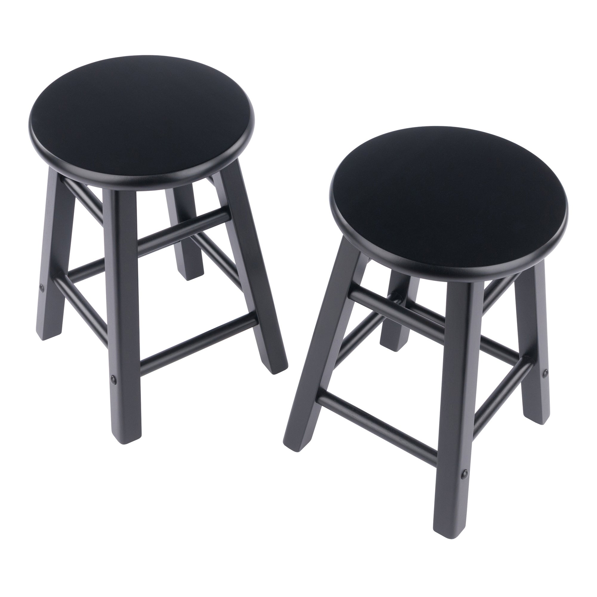 Element 2-Pc Dining Stool Set, Black