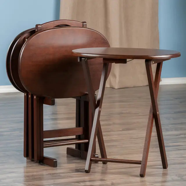 Nathan 5-Pc Snack Table Set, Cappuccino