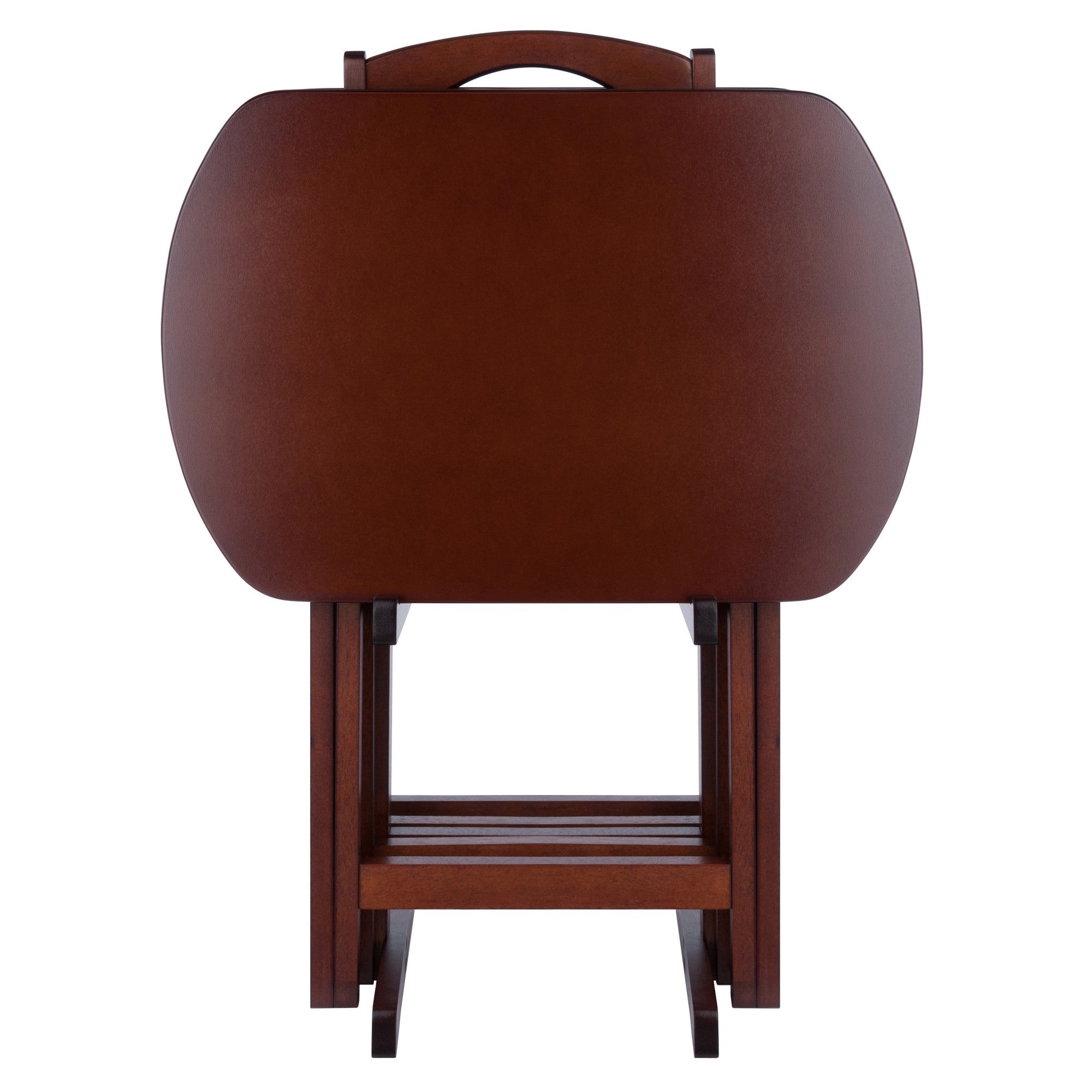 Corbett 5-Pc Oversized Snack Table Set, Walnut